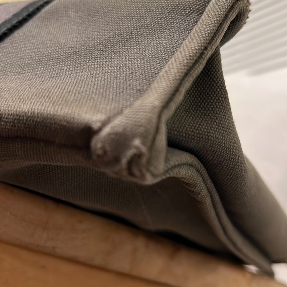 Hermès Grey Canvas Fourre Tout PM Handbag Authentic - Picture 11 of 13